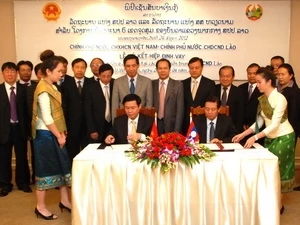 越南财政部高级代表团访问老挝 
